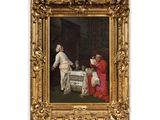 an image of a painting of a man and a woman sitting at a table