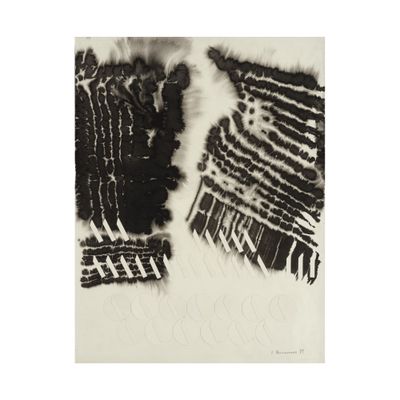 an image of a black and white photograph of a piece of clothing