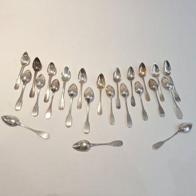 Service à Dessert Ancien Gonthiez Denain – Argent Et Vermeil – Orfèvrerie Française