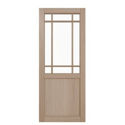 Lot de 2 portes coulissante Rosalie vitrée chêne, H.204 x l.…
