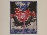 an image of a picture of a painting of a flower in a vase