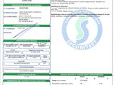 a close up of a document with a barcode on it
