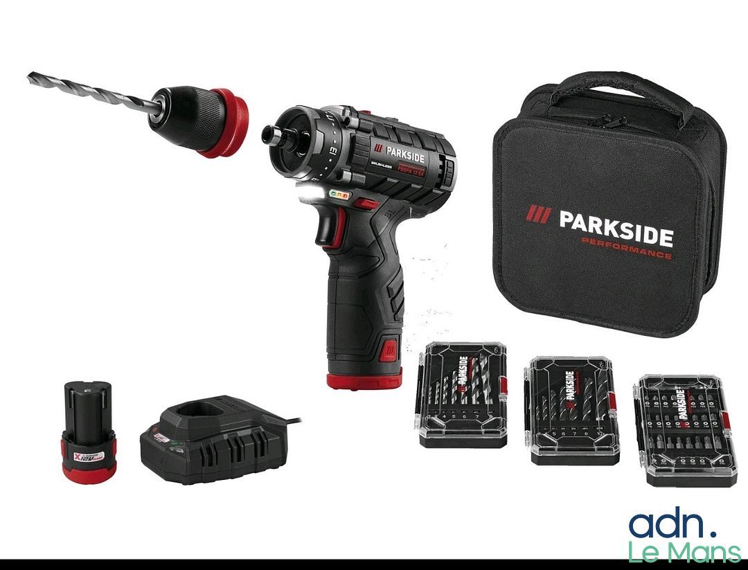 Perceuse-visseuse sans fil PARKSIDE PERFORMANCE 12 V Brushle…