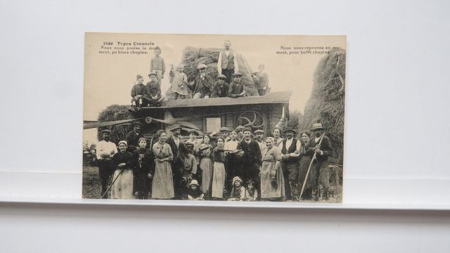 Types Creusois Scène de Battage (PM 2540). Carte rare. TBE.
