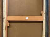 an image of a painting of a brown and white frame with a brown background