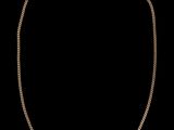 un collier en or sur fond noir