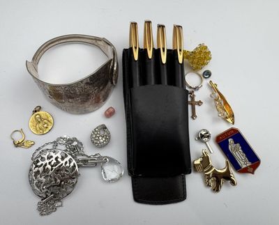 Waterman ensemble plaqué or comprenant