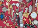 many different types of jewelry in this case