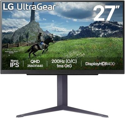 le moniteur à écran large LG Ultragear de 27 pouces