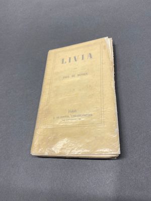 Paul DE MUSSET Livia Paris DE POTTER sans date (1852) , tome…