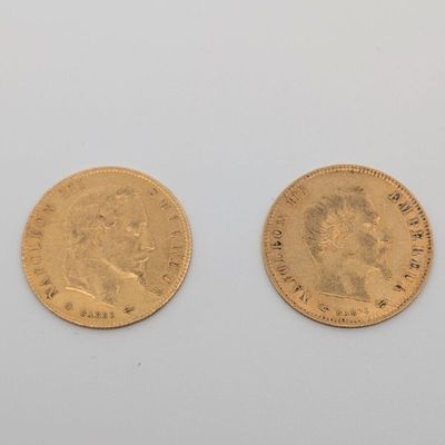 deux pièces d'or, dont l'une est un souverain et l'autre un souverain