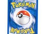 a close up of a card with a pokemon ball on it