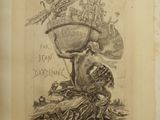 drawing of a drawing of a man holding a bowl of food on top of a pile of food