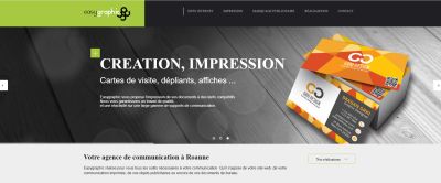une capture d'écran d'une page web sur laquelle figure une carte de visite