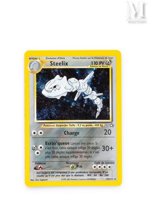 a close up of a pokemon card on a white surface