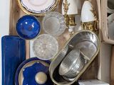 a box full of assorted items sitting on a table