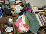 a box full of assorted items on the floor