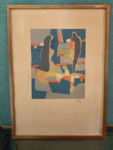 Maurice ESTEVE (1904-2001). Face à face (1968).  Lithographie en ...