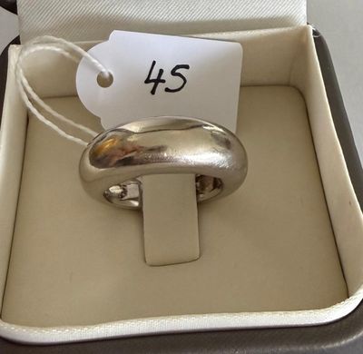 Bague Jonc en or gris - TDD / 56 - 12,5g