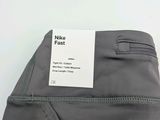 the back of a pair of grey pants with a label on it