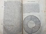 an open book with a diagram of a circle in the middle