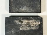 two soap bars sitting on top of each other