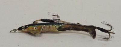 a small fish that is sitting on a fishing hook