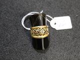a ring that is sitting on top of a keychain