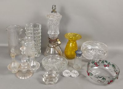 a lot of glass items that are sitting on a table