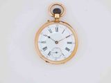 an antique pocket watch with roman numerals and roman numerals on the face