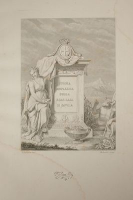 a drawing of a statue with a clock on top of it
