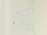 l'image d'un dessin représentant une femme assise sur une chaise