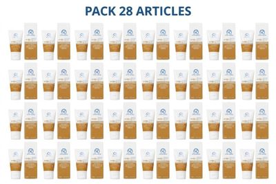 un grand nombre de flacons contenant divers types de produits de soin pour la peau
