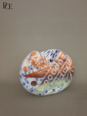 Patrick LEPAGE (1949-2015), vase de forme lenticulaire, le c… - Photo 1