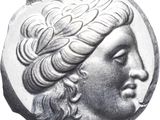 an image of a coin with a woman ' s head on it