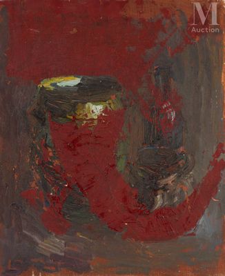 une image représentant un tableau sur lequel figure un chapeau rouge posé sur une table