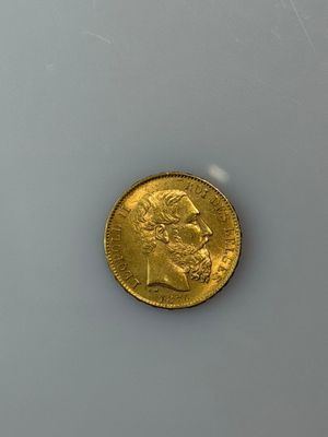 an image of a gold coin on a white surface