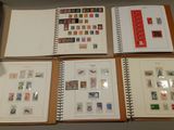many different types of stamps on the pages of a book