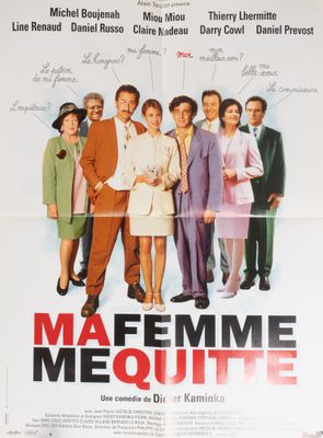 CINEMA Affiche de film "Ma femme me quitte"