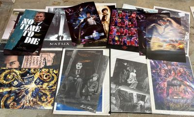 Ensemble de plus de 25 affiches de cinéma et séries comprena…