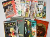 plusieurs livres pour enfants sont alignés sur une surface blanche