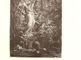 an image of a drawing of a woman standing in a forest
