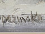 a picture of a painting with the word prenule written on it