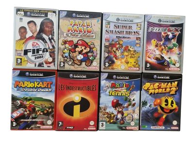 a lot of video games that are on the table