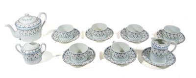 RAYNAUD & Cie à Limoges Service à thé en porcelaine à décor …