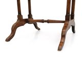 an image of a wooden table with a marble top