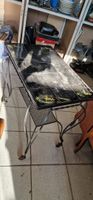 Paire de fauteuils bridges et une table desserte en fer vint… (photo 3)