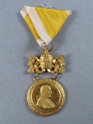 an image of a medal with a gold medal on it