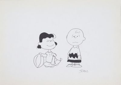 an image of a drawing of a man and a woman standing next to each other