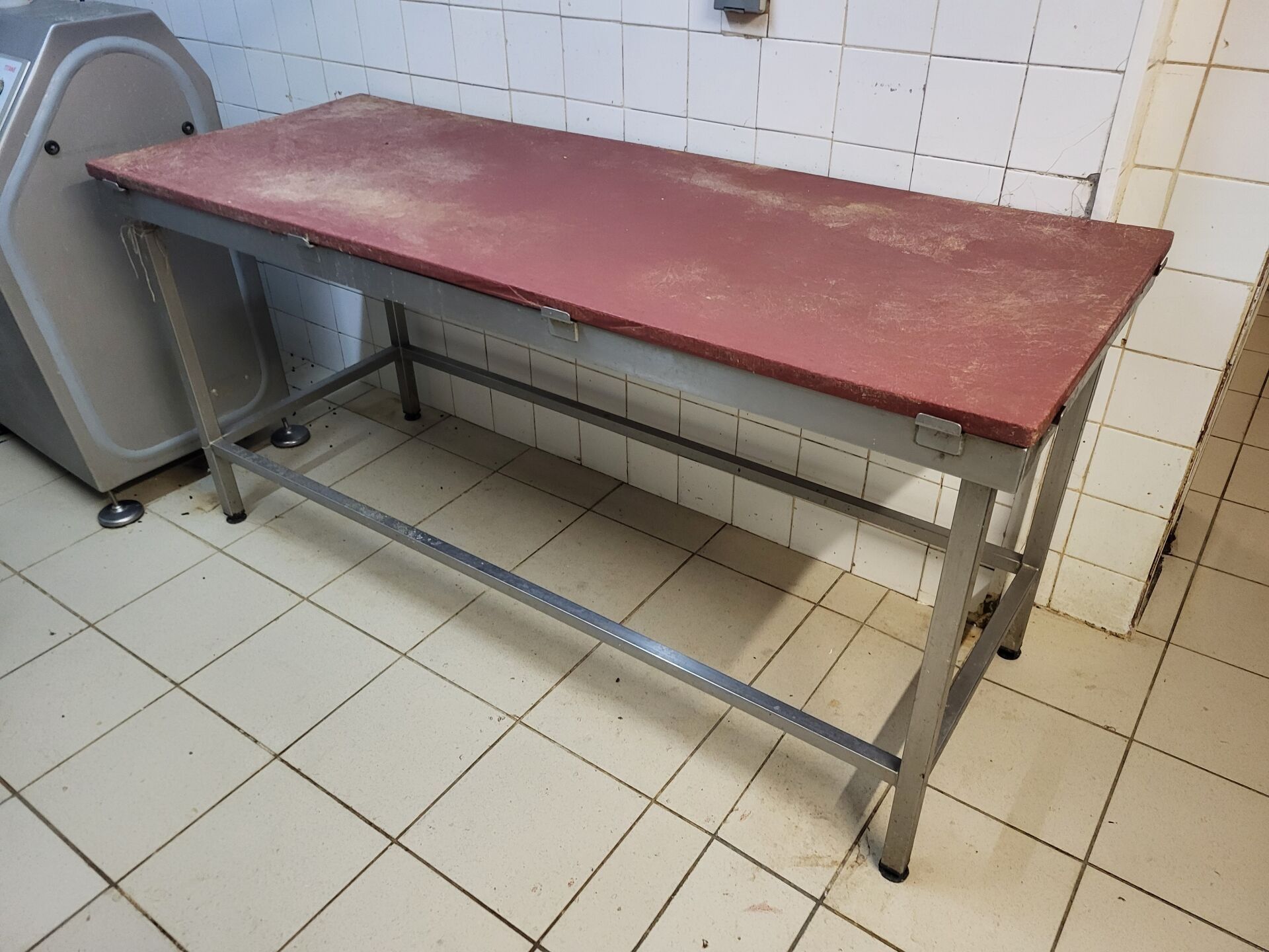 Table de découpe en inox et téflon (177 x 69 cm - vendu sans…